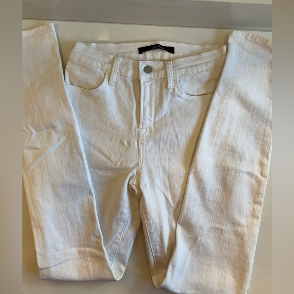 J Brand White Skinny Jeans  26